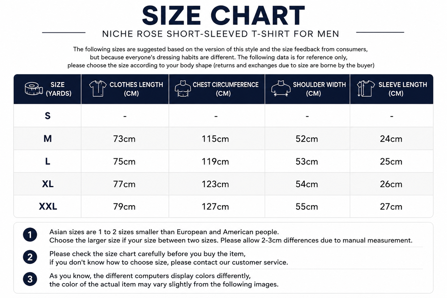 Niche Rose Short-sleeved T-shirt For Men