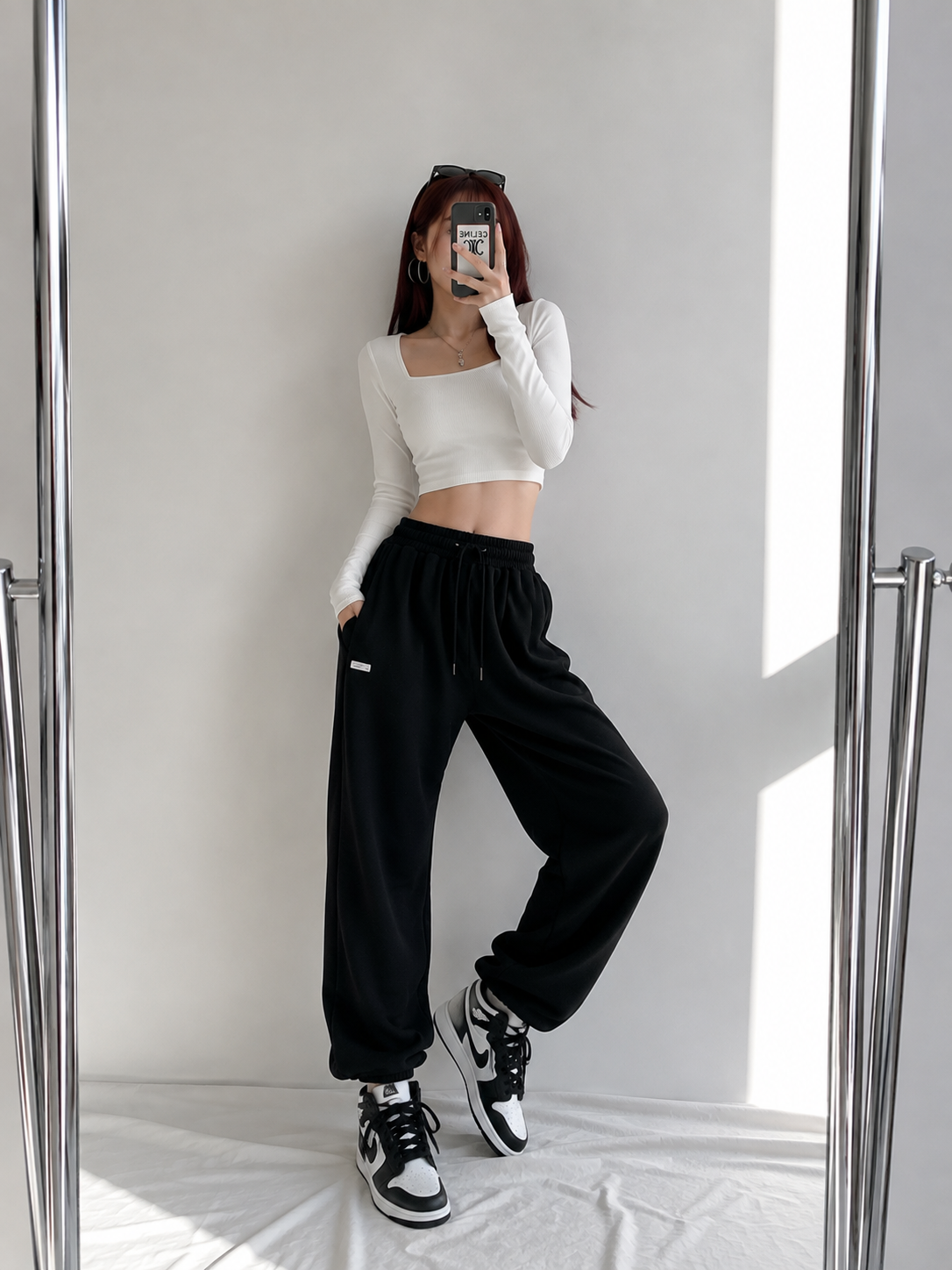 American-style Letter-print Casual Jogger Pants For Women