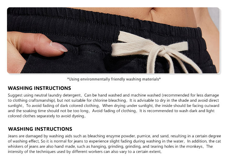 Women’s Jean Shorts with Drawstring & Pockets | High-Waisted