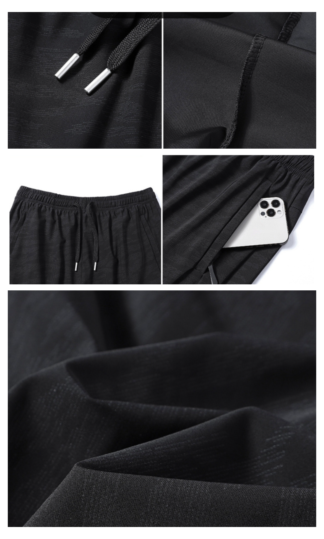 Fashion Personality Ice Silk Stretch Casual Pants Men