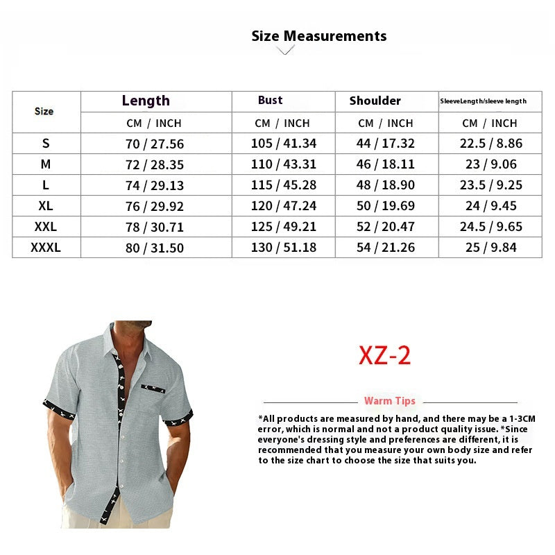 Men's Loose Casual T-shirt Shirt