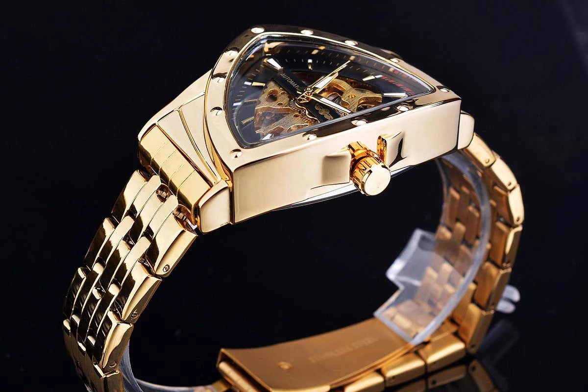 Watch Men's Stainless | Gold/ Black/Silver