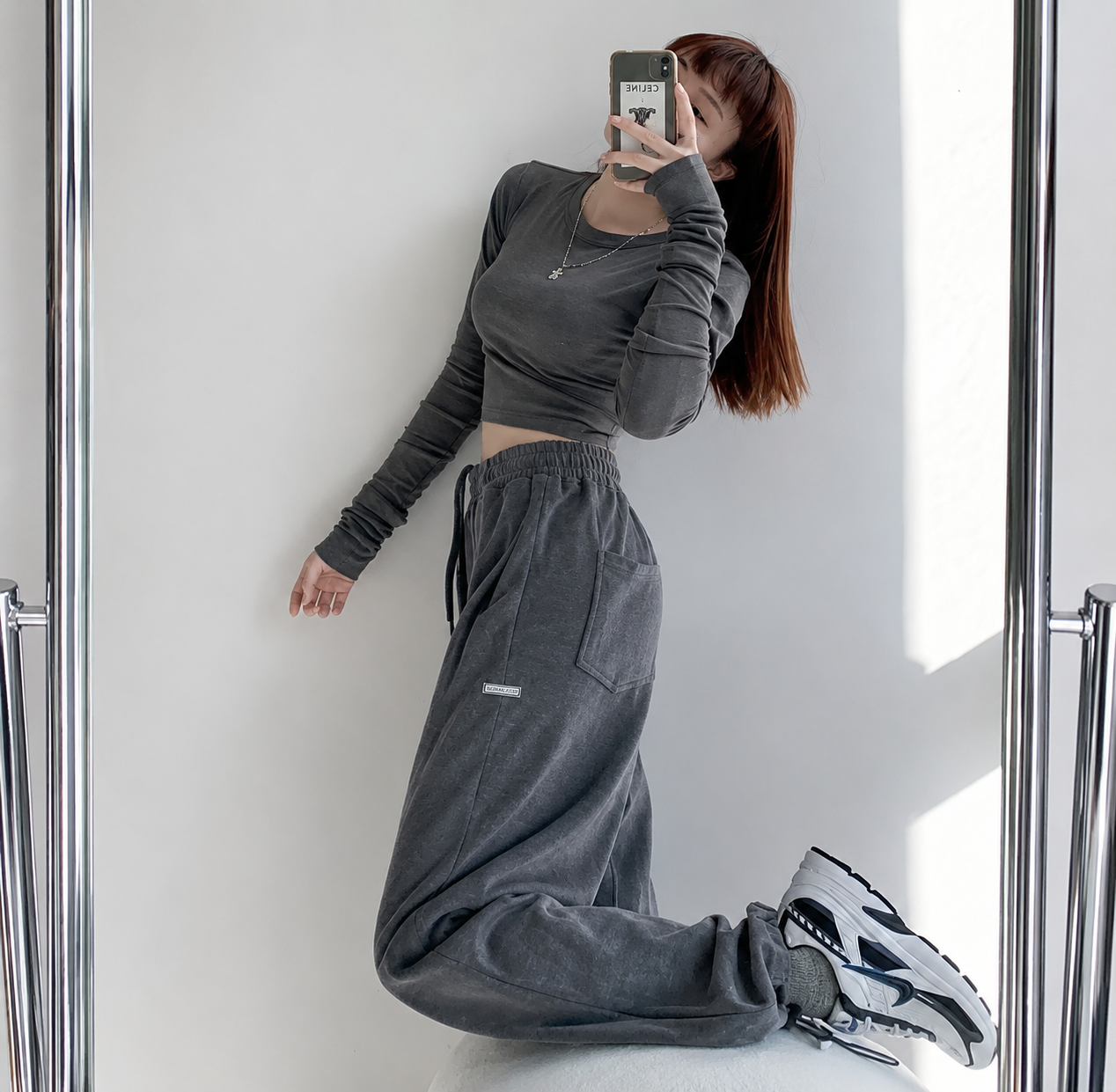 American-style Letter-print Casual Jogger Pants For Women