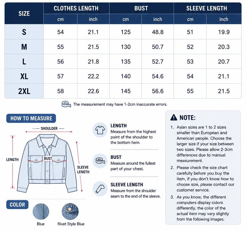 Loose Cropped Denim Jacket With Rivet Design Fashion Casual Long Sleeve Outerwear Tops For Women Clothing