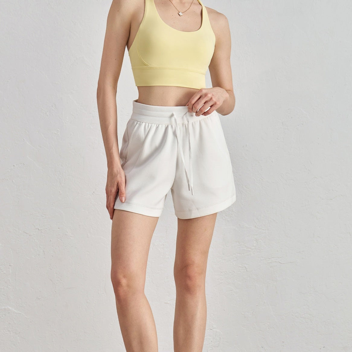 Women’s Yoga Shorts with Pockets – Air Layer Loose Fit