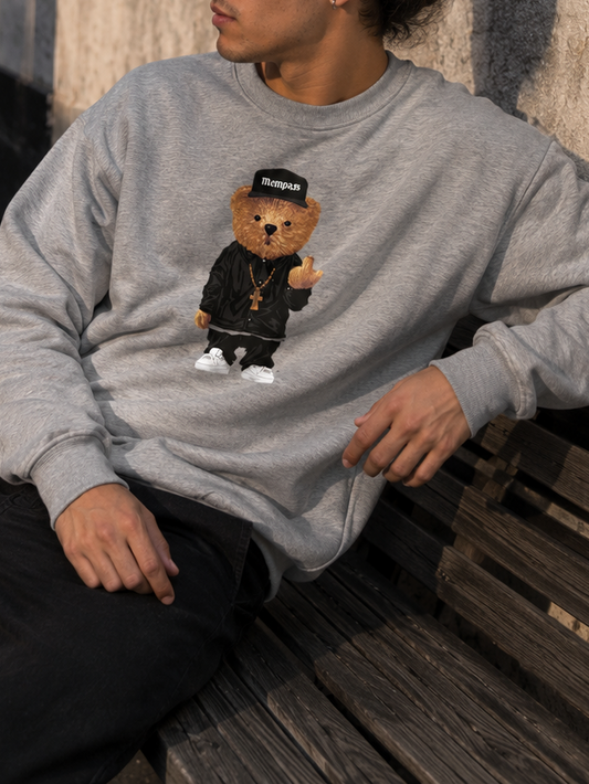 Bear Top Loose Sports Casual Men's & Women's Top